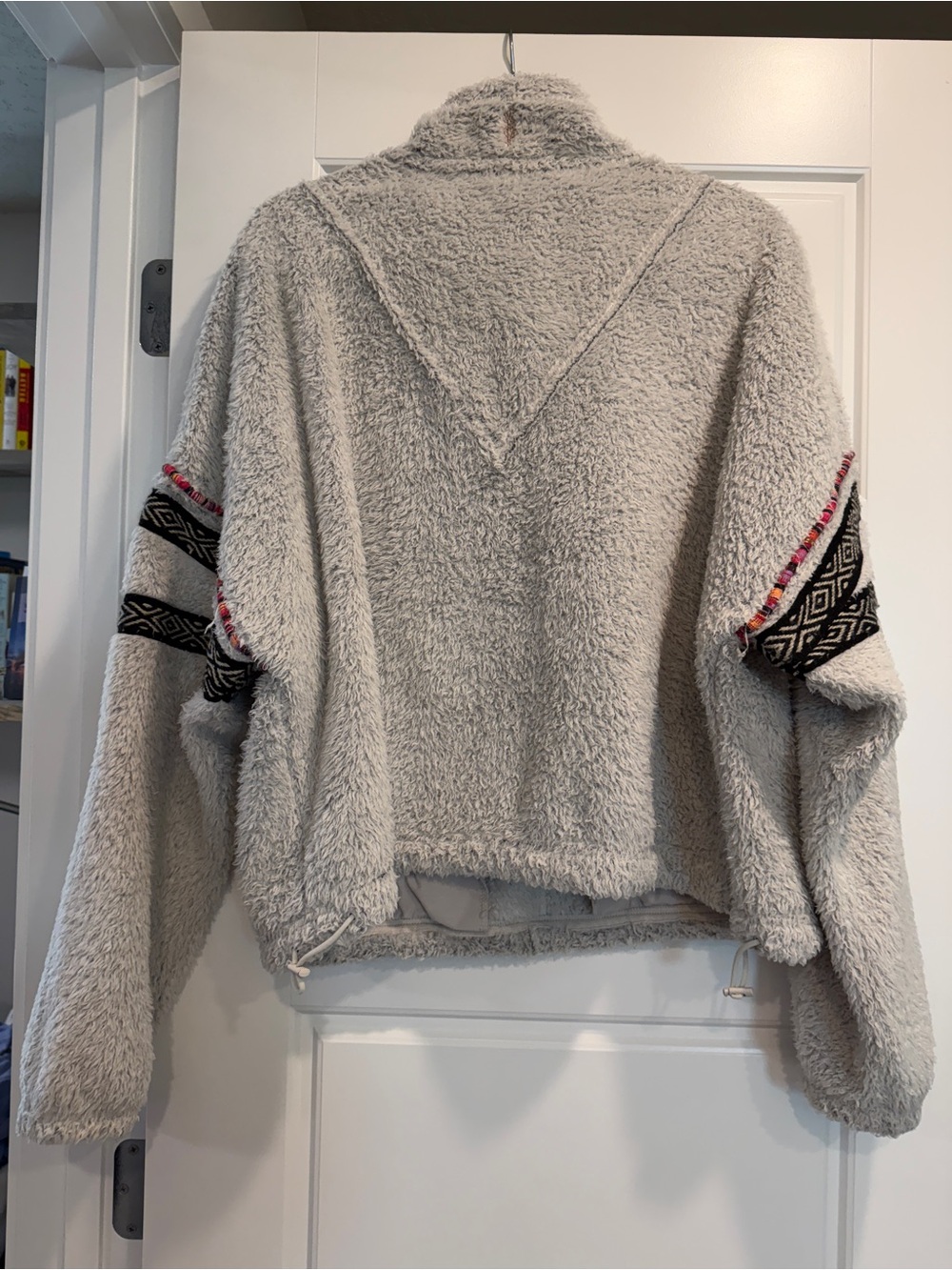 Free People Movement 1/4 Zip Fleece Sweatshirt Size Medium Soft Fall Winter Boho - Picture 2 of 11